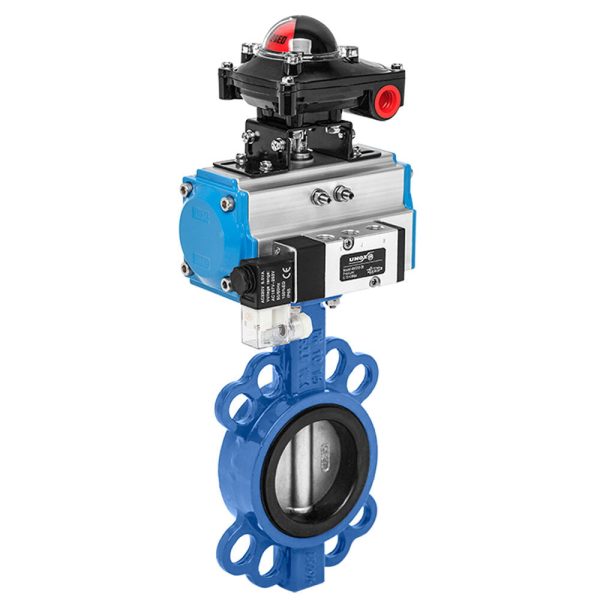 Pneumatic Actuator Directional Valve Switch Box Butterfly Valve